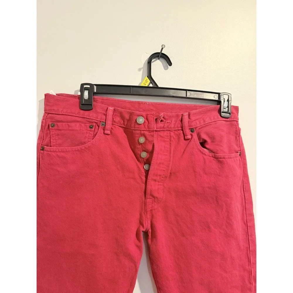 Vintage Levi's 501  Women's Button Fly 33x32‎  Red Excellent Cond.